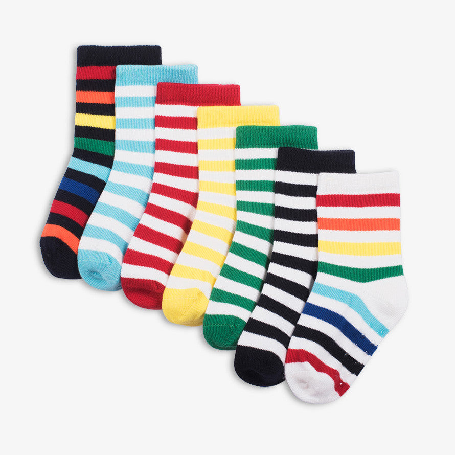 Primary baby stripe socks rainbow stripe