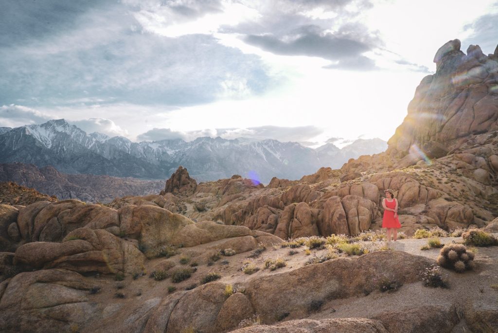 Alabama hills sunset photoshoot